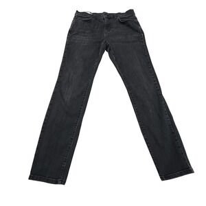 Marine Layer Original Slim Mens Jeans 32x30 Charcoal Black Stretch Denim Fade